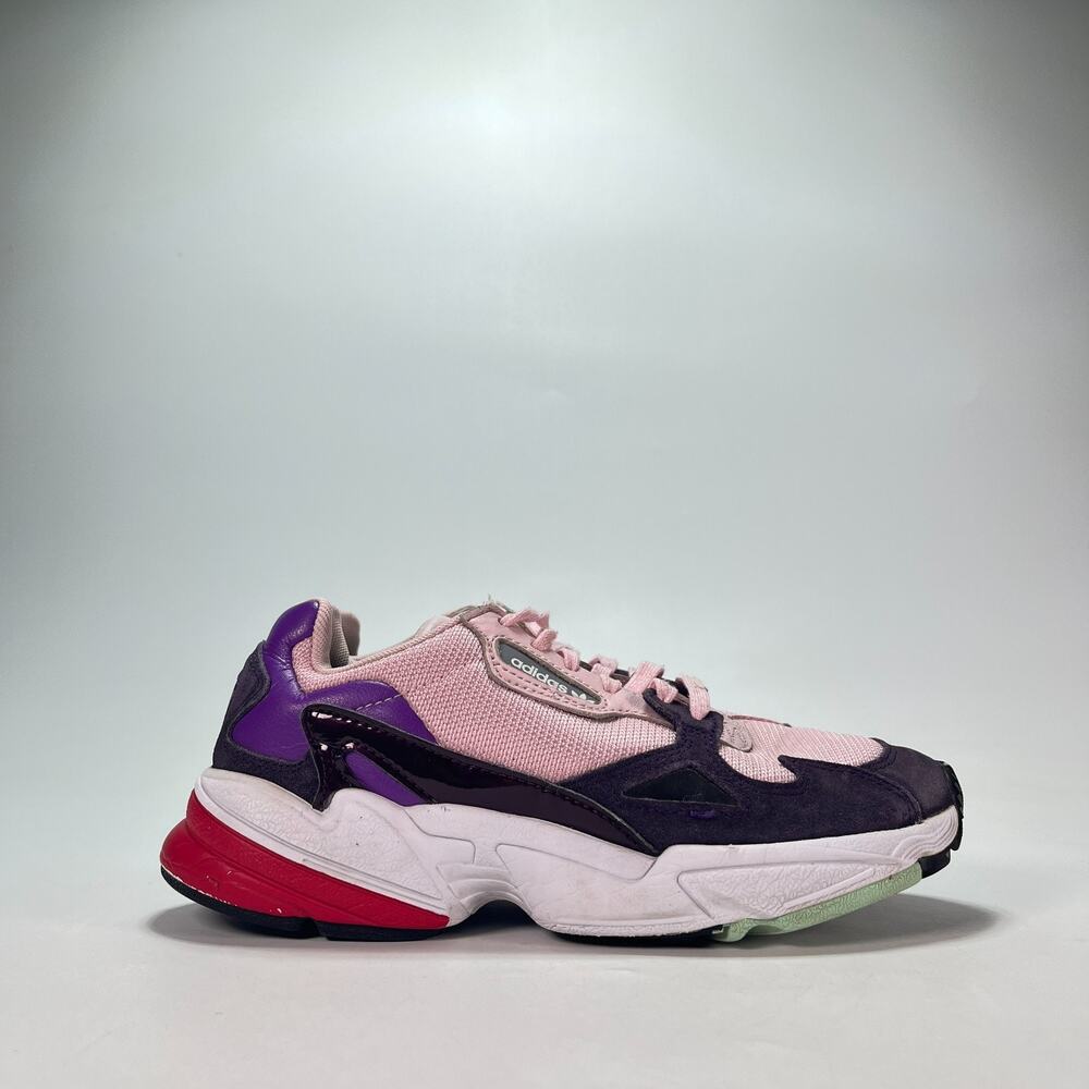 adidas Originals Falcon Clear Pink Legend Purple Sneakers BD7825 Women's Size 6